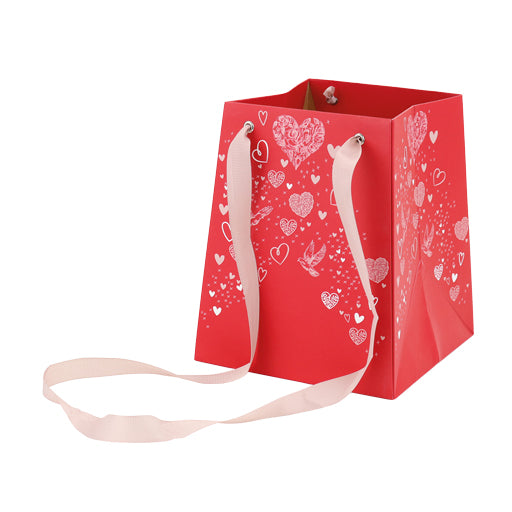 Festive Valentine Vasebag - 12cm