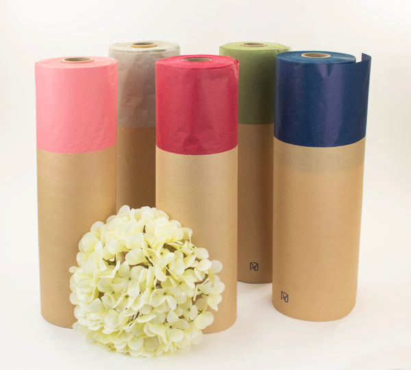 Paper rolls floral packaging