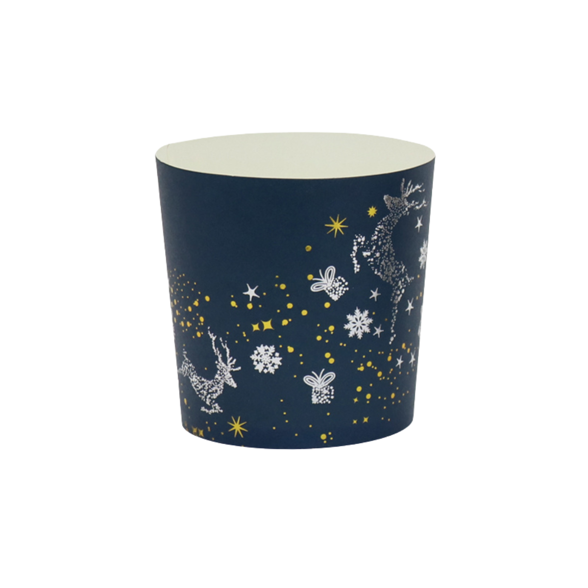 Festive Indulgence Paper Cup - Laminated White Kraft Paper - Packed by 25
